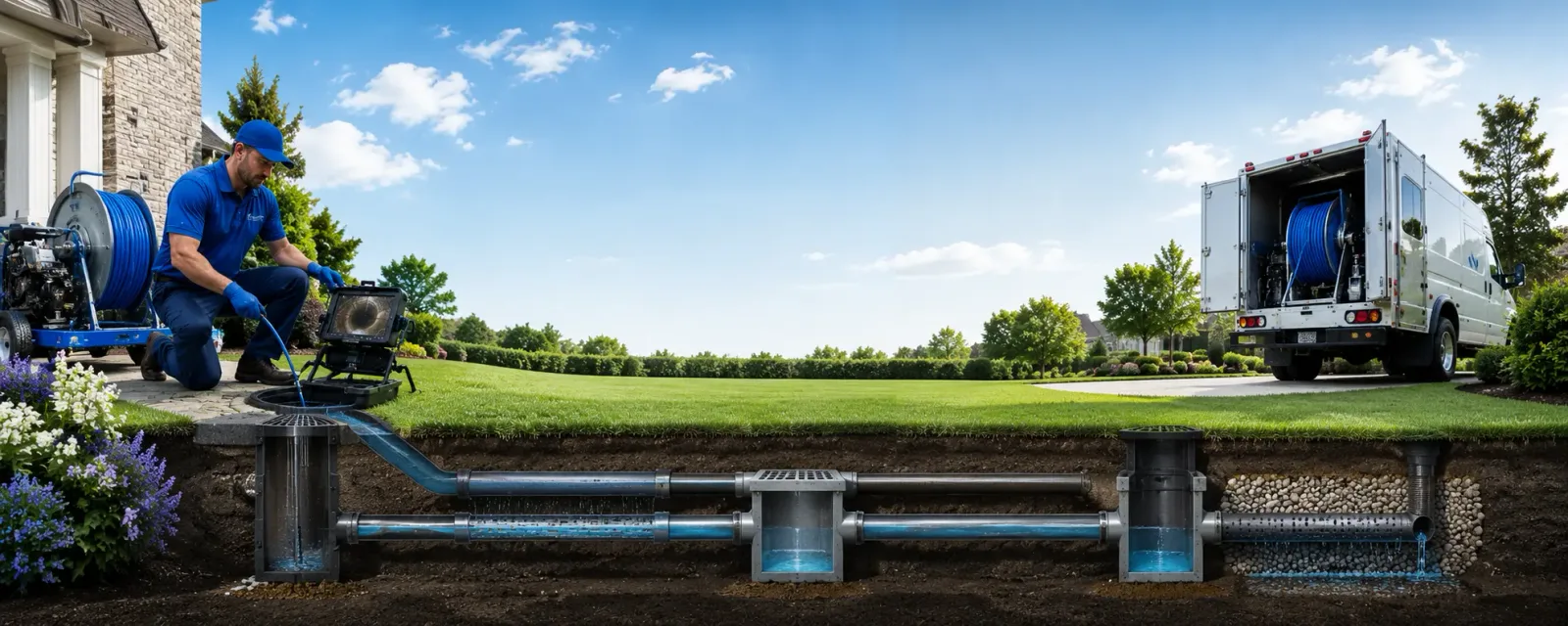 Outdoor drain cleaning information for Barnes City, IA